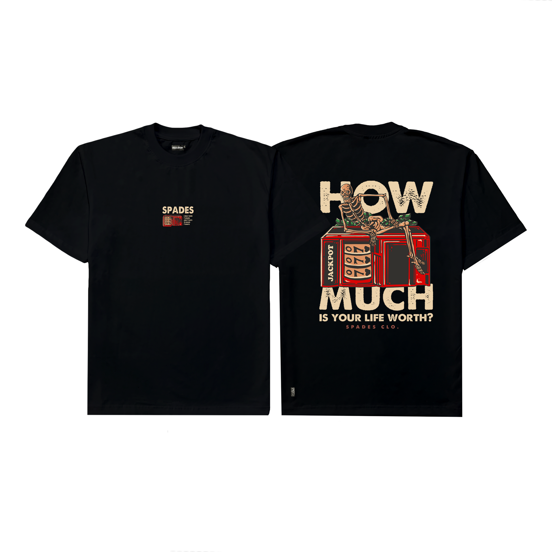 Spades How much Black T-shirt SPADES
