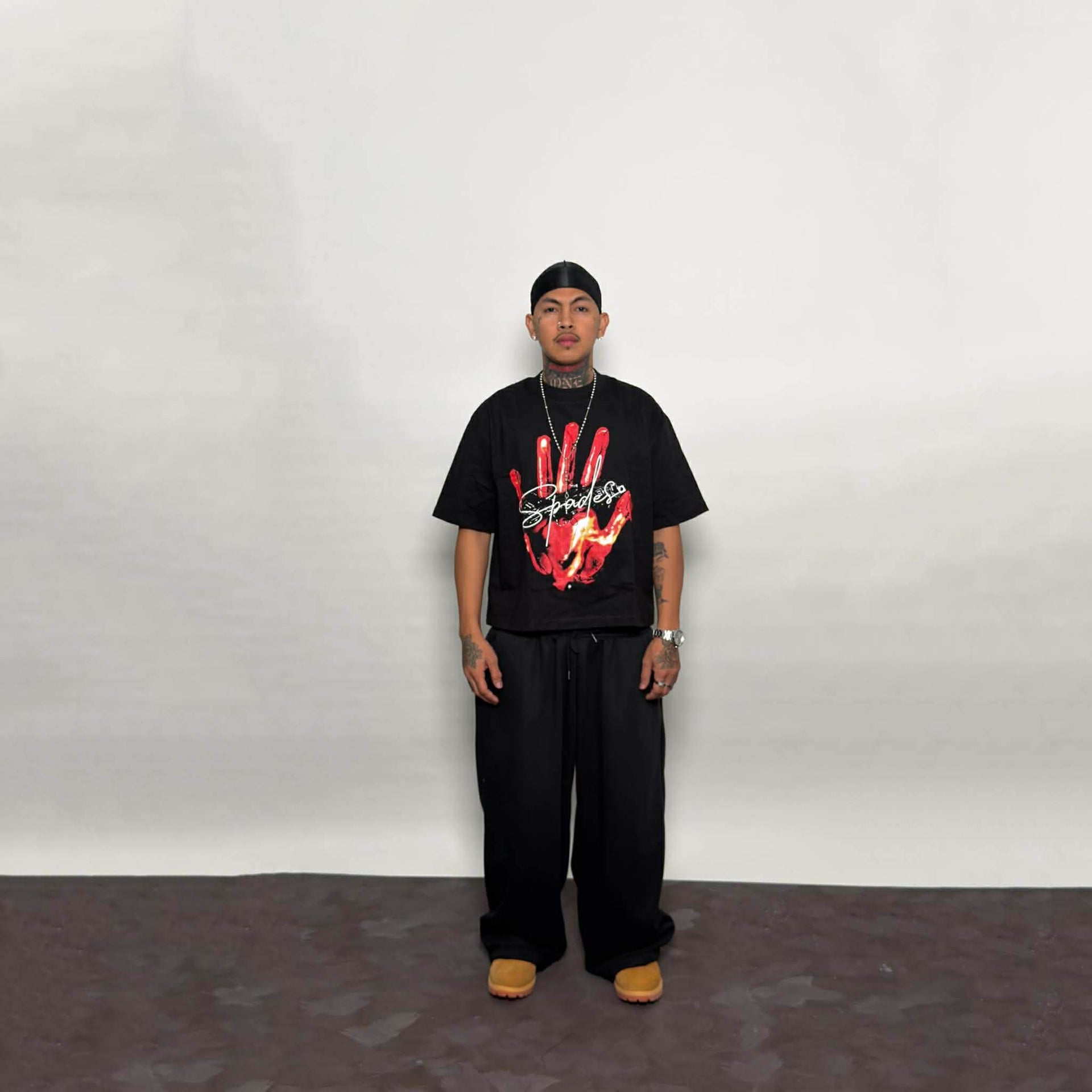 Spades Fiery Grip Boxy Crop Tee SPADES