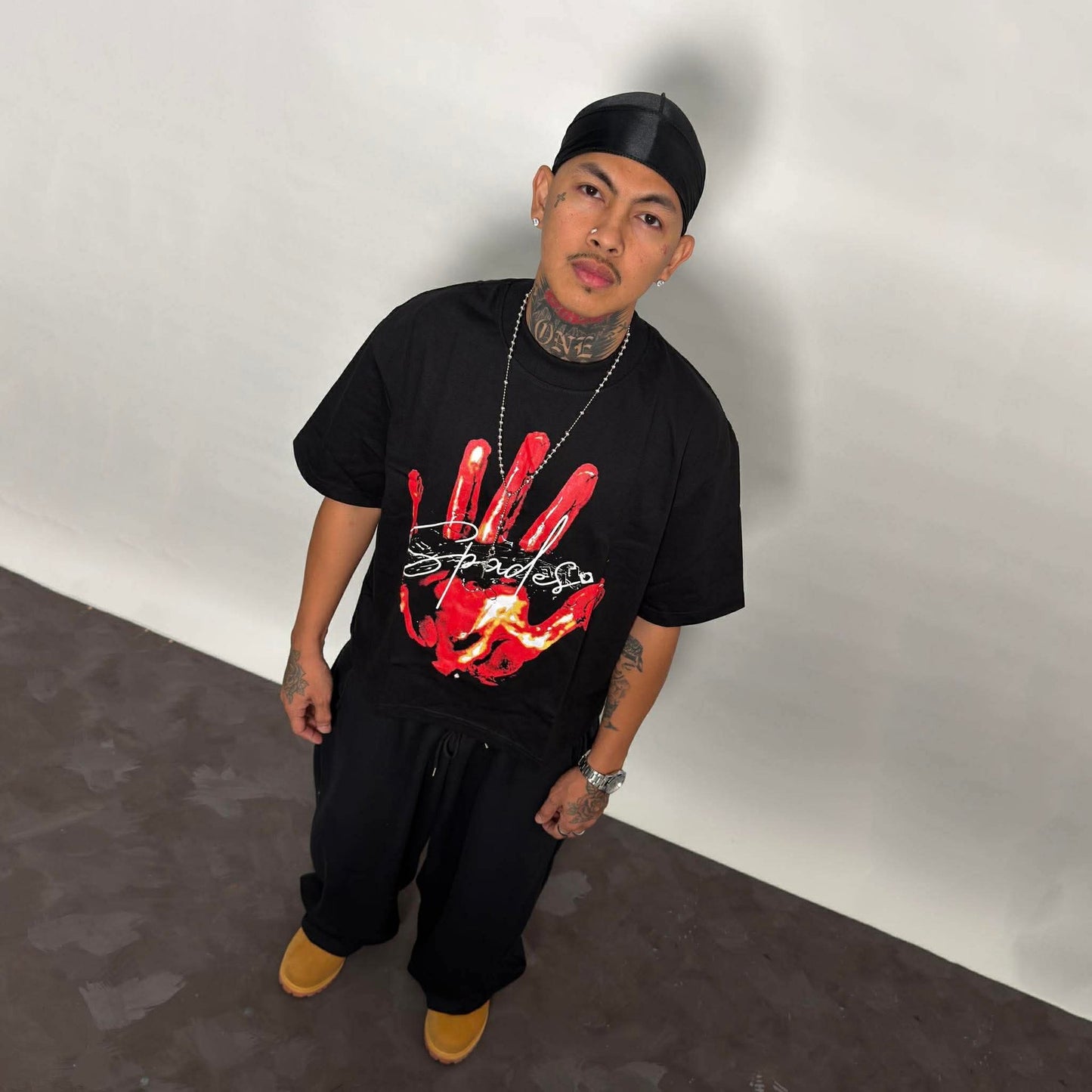 Spades Fiery Grip Boxy Crop Tee SPADES