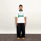 French Terry Quarter Zip Polo Box Tee Winning Formula White SPADES