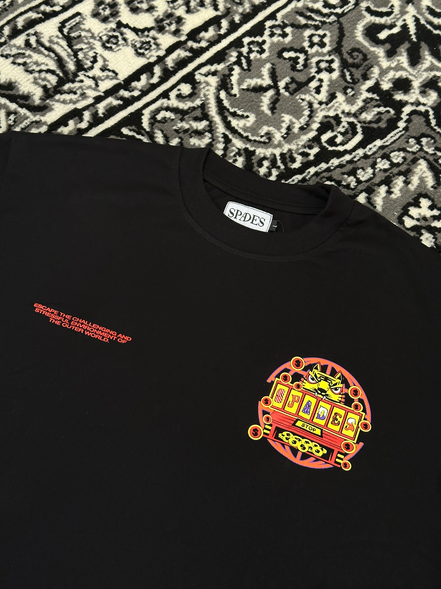 Spades Maneki Neko Black T-shirt SPADES