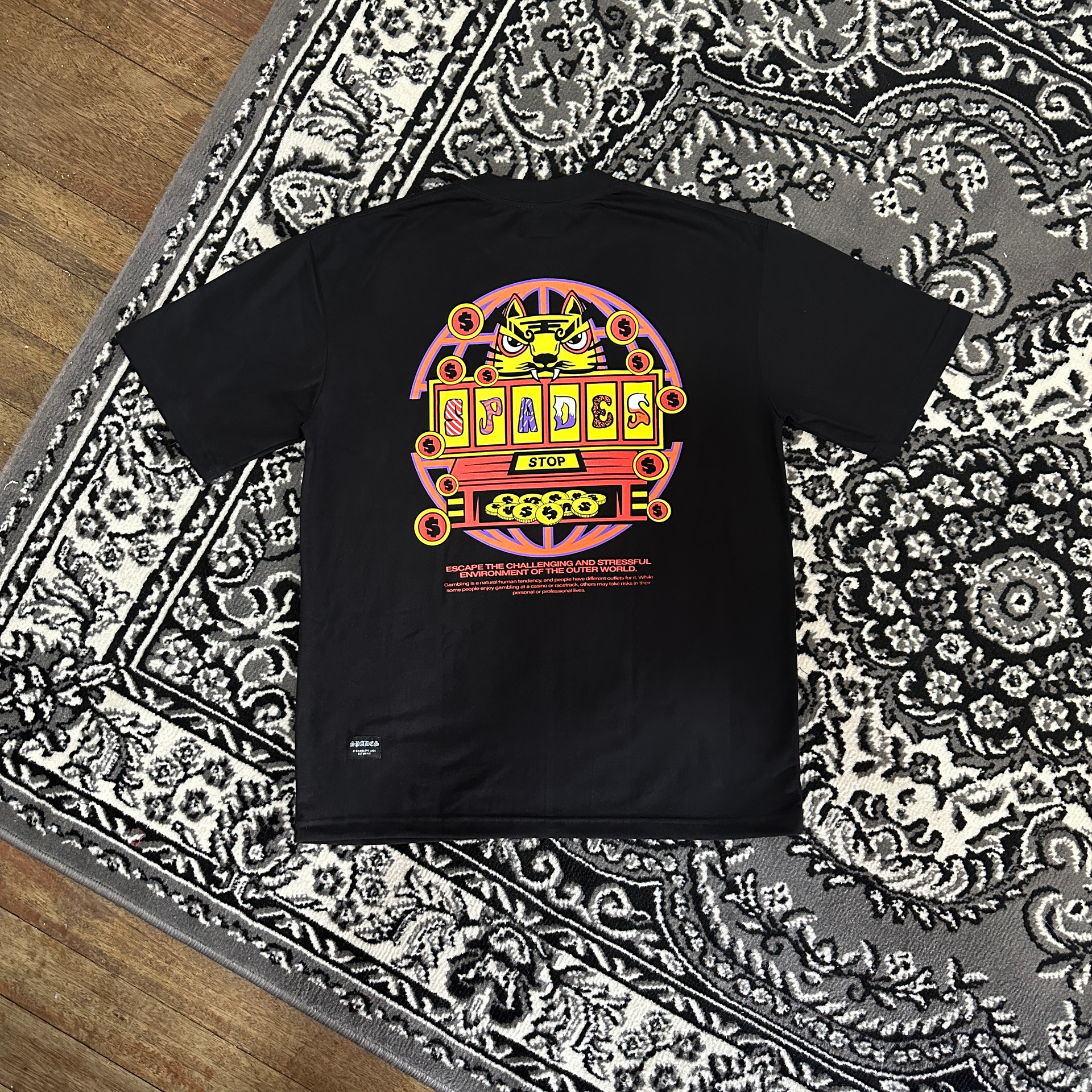 Spades Maneki Neko Black T-shirt SPADES