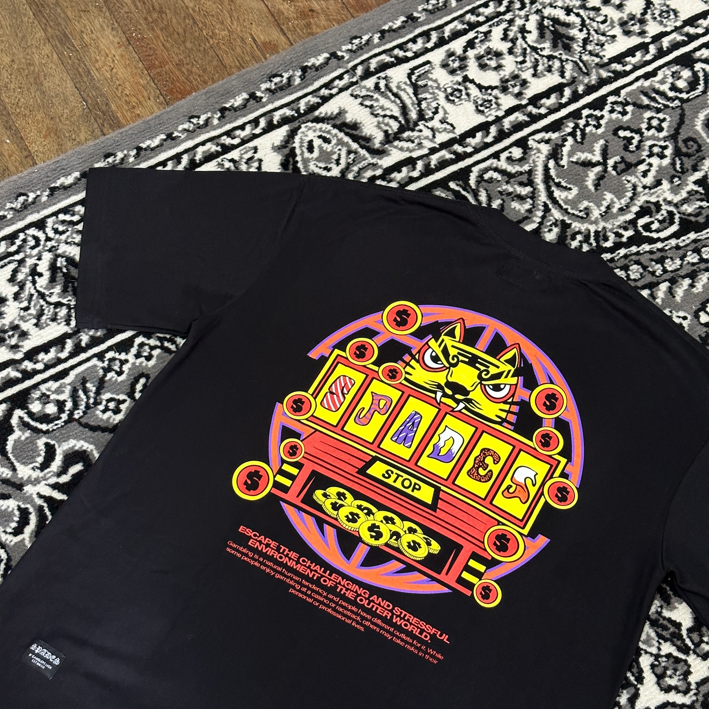 Spades Maneki Neko Black T-shirt SPADES
