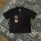 Spades Quarter Zip Polo Crop Bold Moves Black SPADES