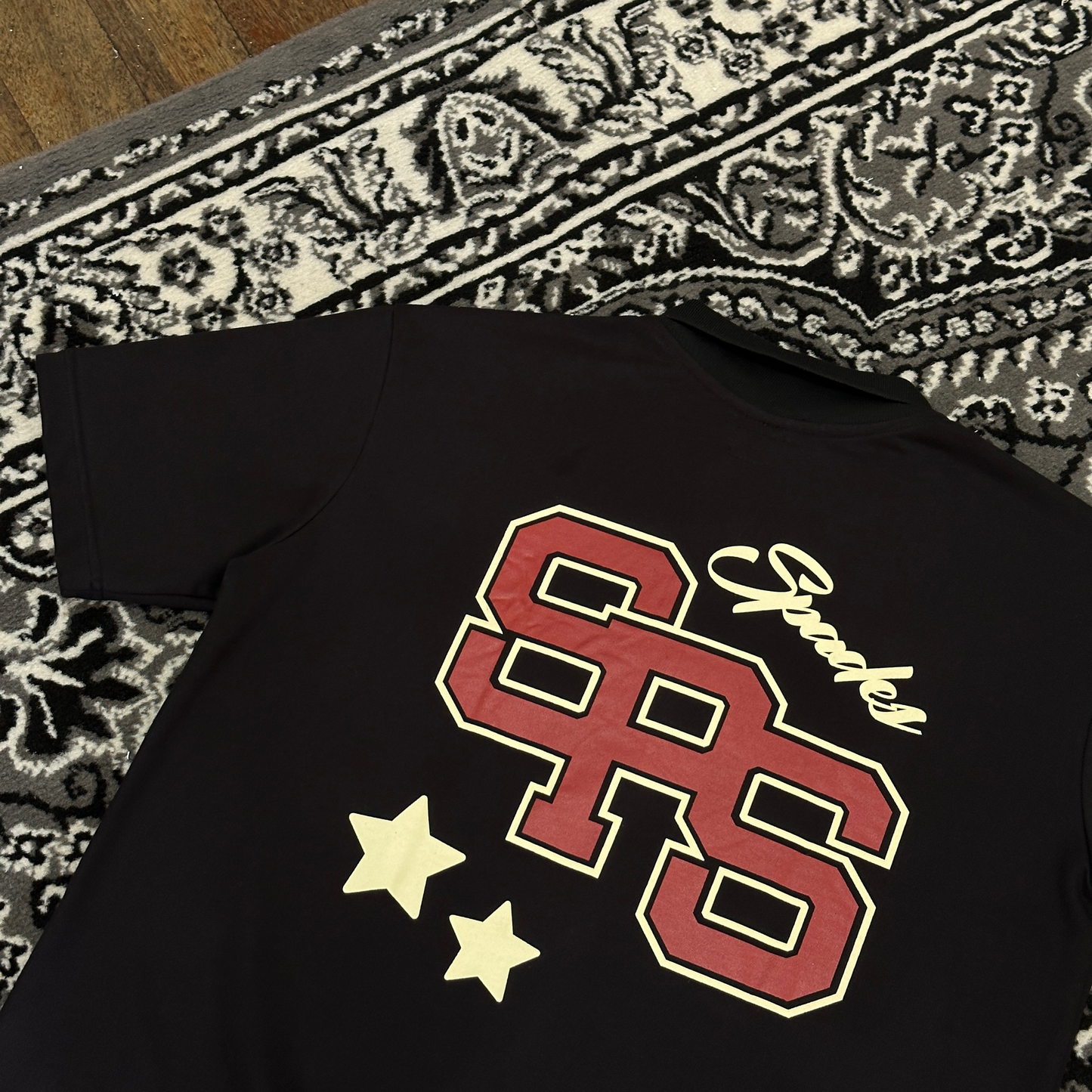 Spades Quarter Zip Polo Crop Bold Moves Black SPADES