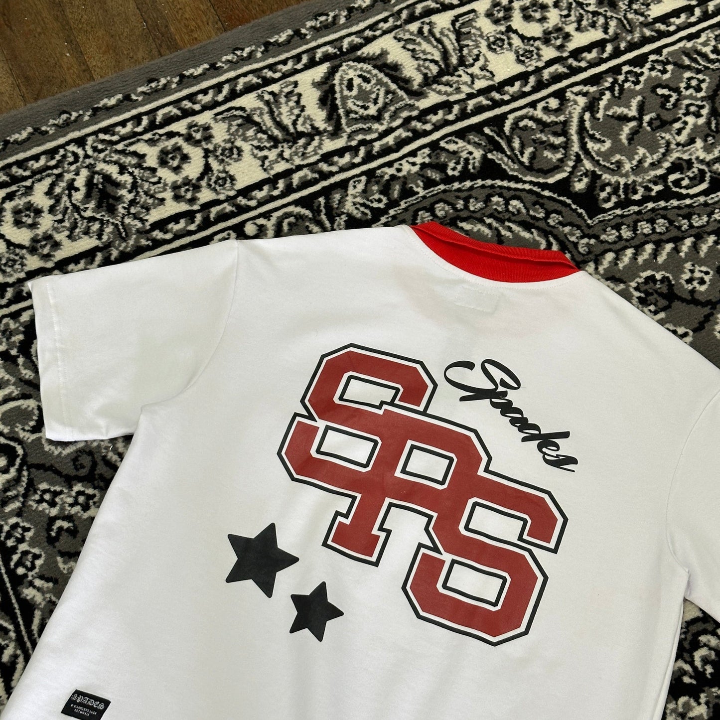 Spades Quarter Zip Crop Bold Moves White SPADES