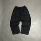 Spades Side Wide Raw Edge Black Pants SPADES