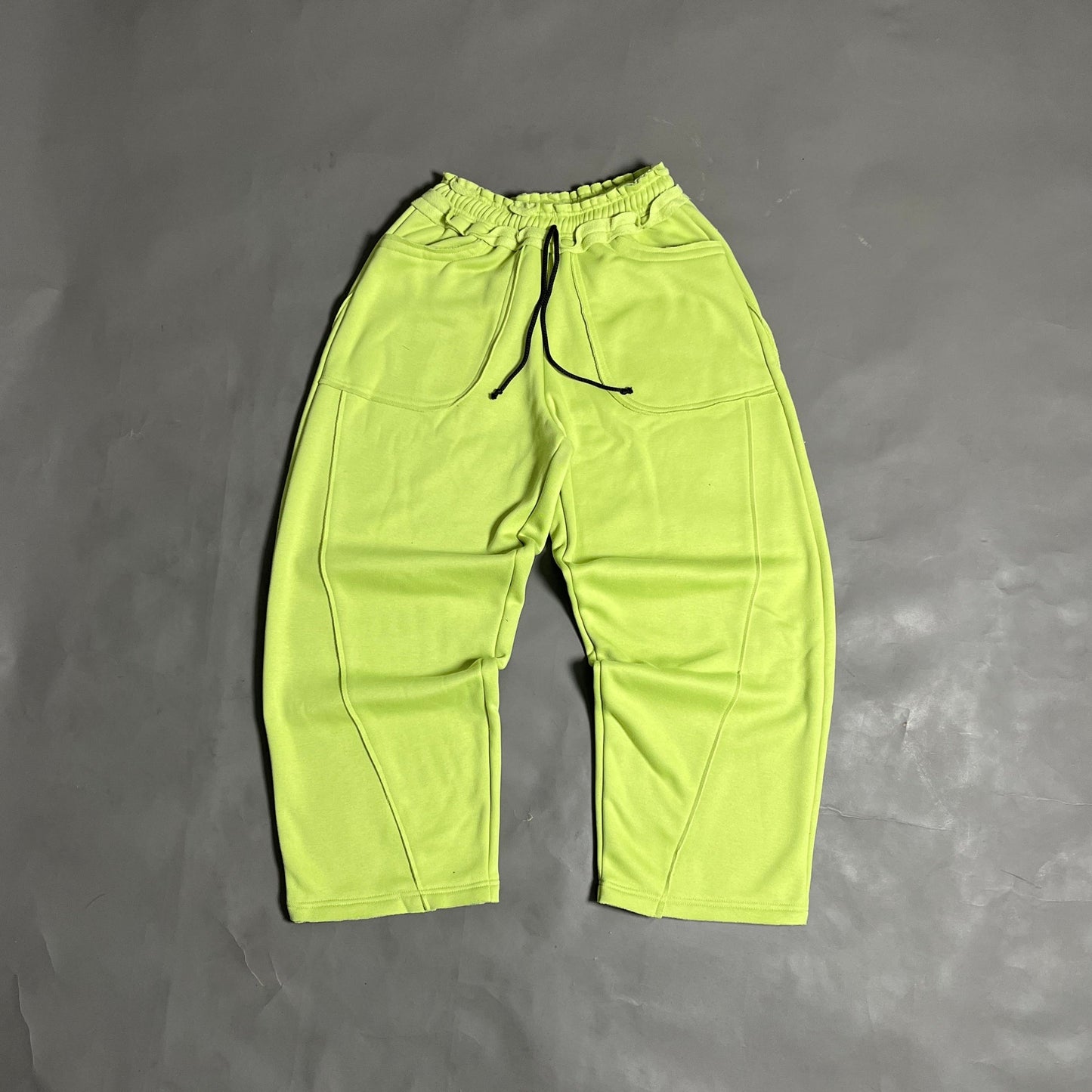 Spades Side Wide Raw Edge Avocado Pants SPADES