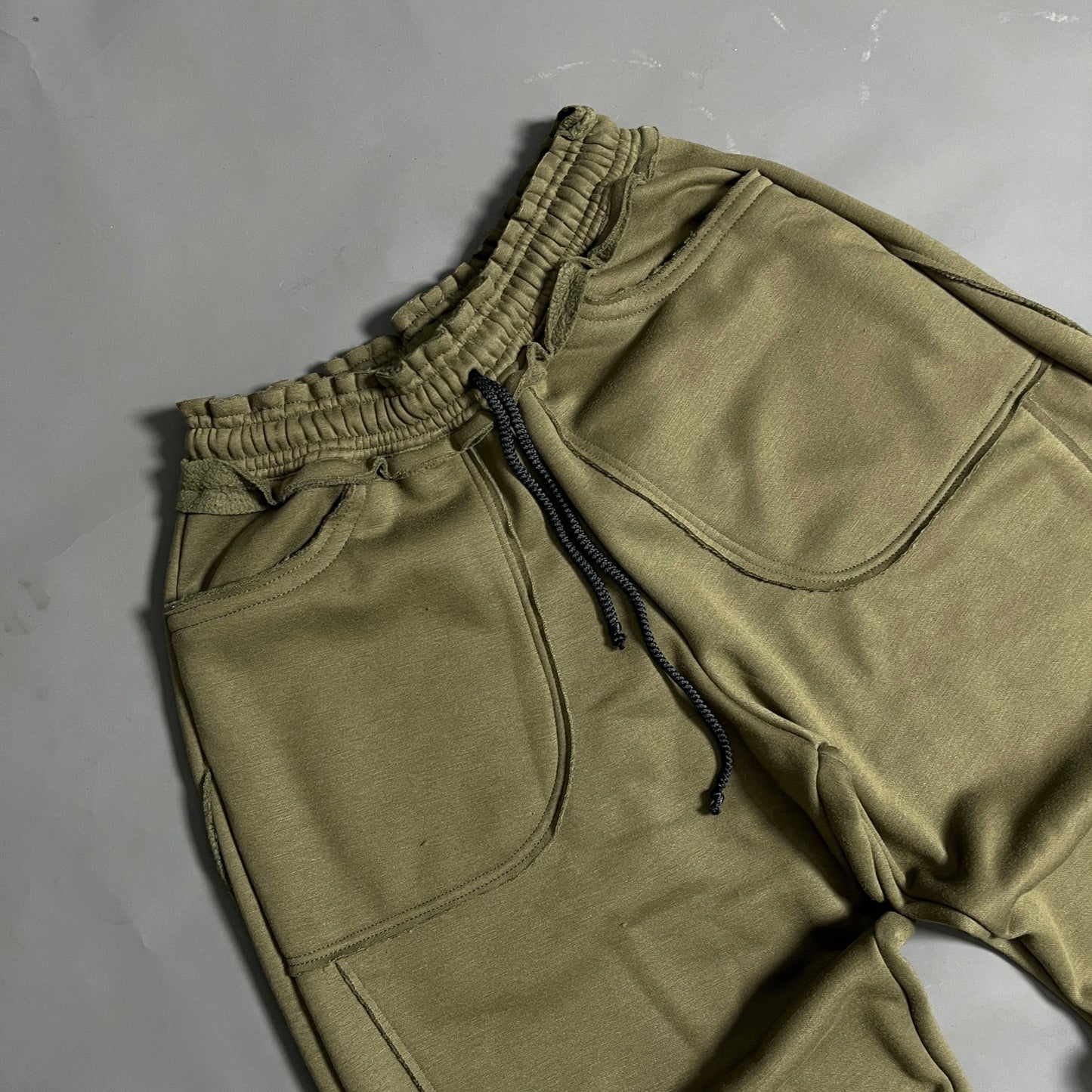 Spades Side Wide Raw Edge Fatigue Pants SPADES