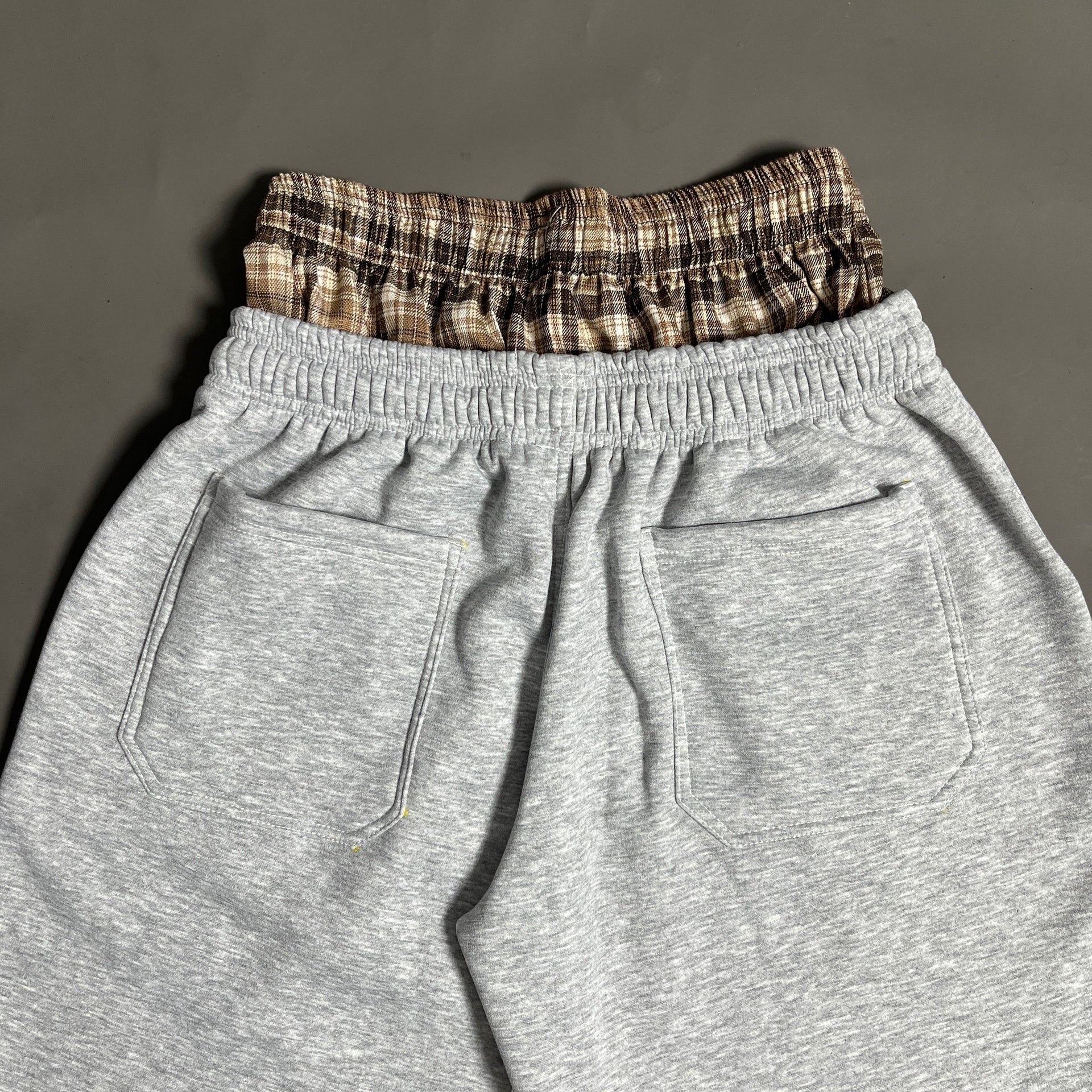 Spades Double Waist Gray Sweat Jorts SPADES