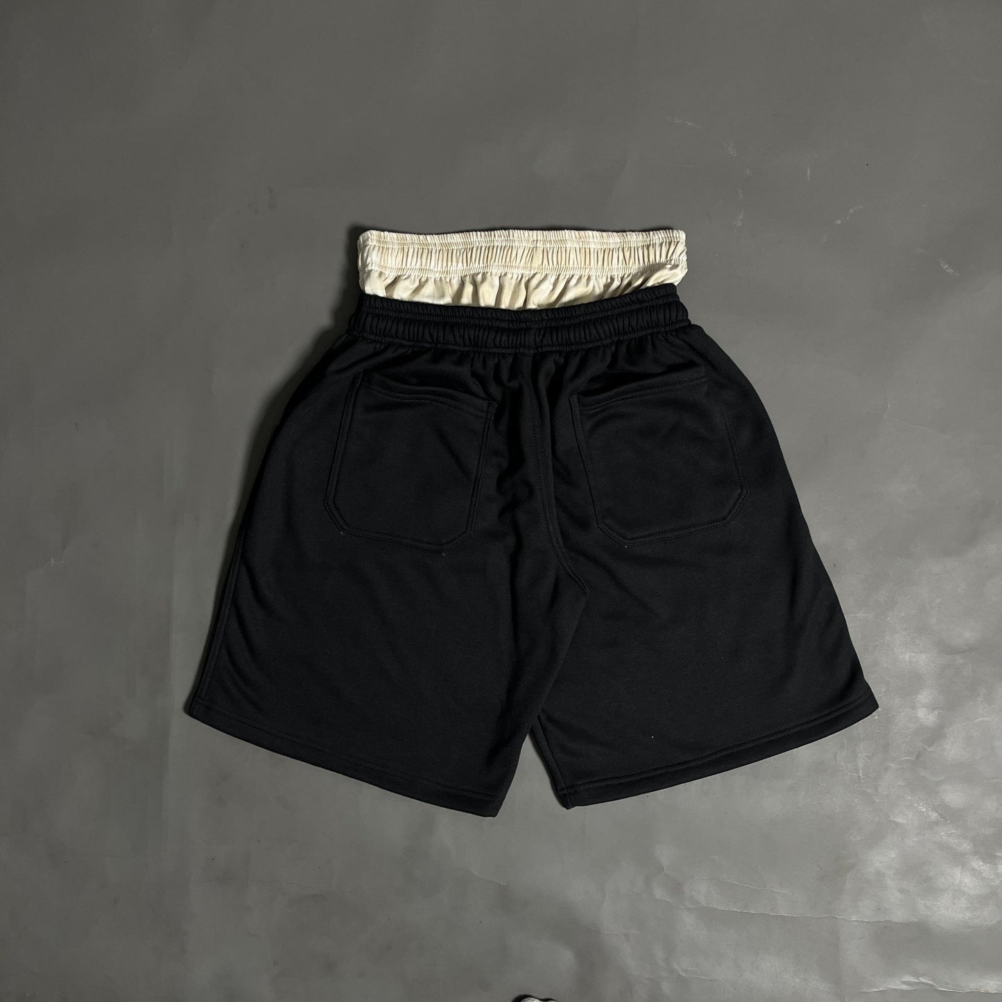 Spades Double Waist Black Sweat Jorts SPADES
