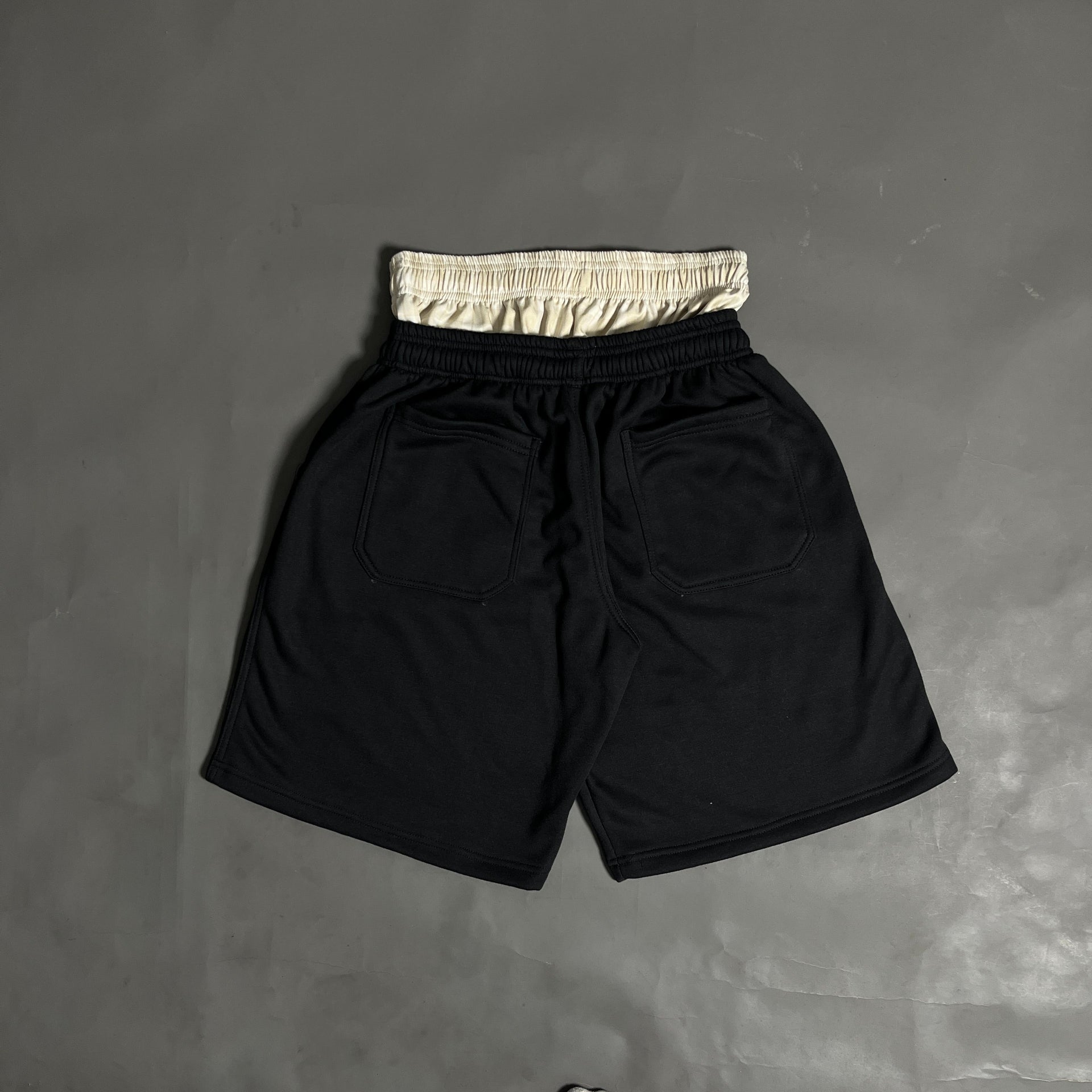 Spades Double Waist Black Sweat Jorts SPADES