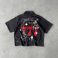 777 Angel Polo Zip Boxy Crop SPADES