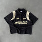 Lucky 777 Polo Zip Boxy Crop SPADES
