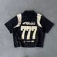 Lucky 777 Polo Zip Boxy Crop SPADES