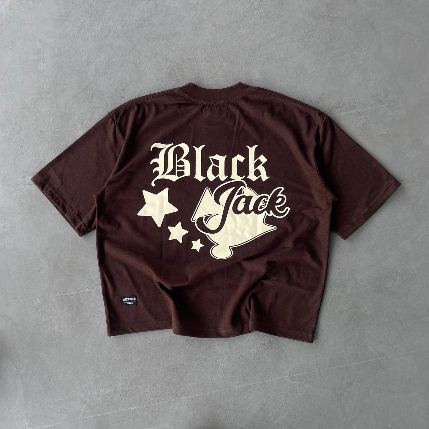 Black Jack Boxy Crop Tee SPADES