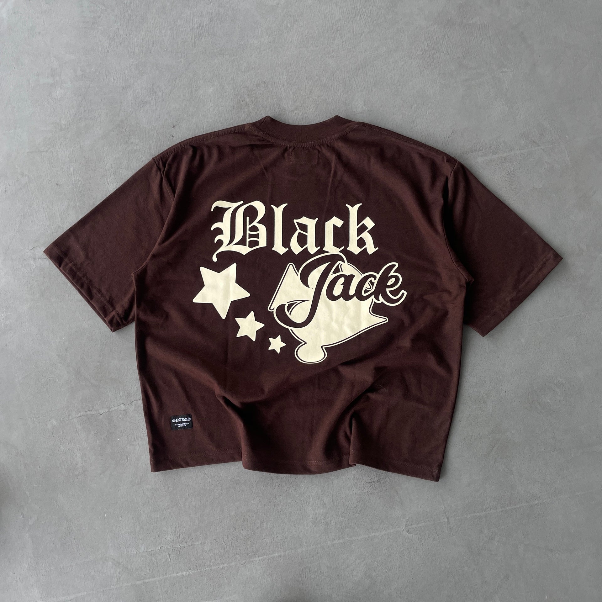 Black Jack Boxy Crop Tee SPADES