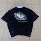 French Terry Quarter Zip Polo Crop  Visionaries Black SPADES