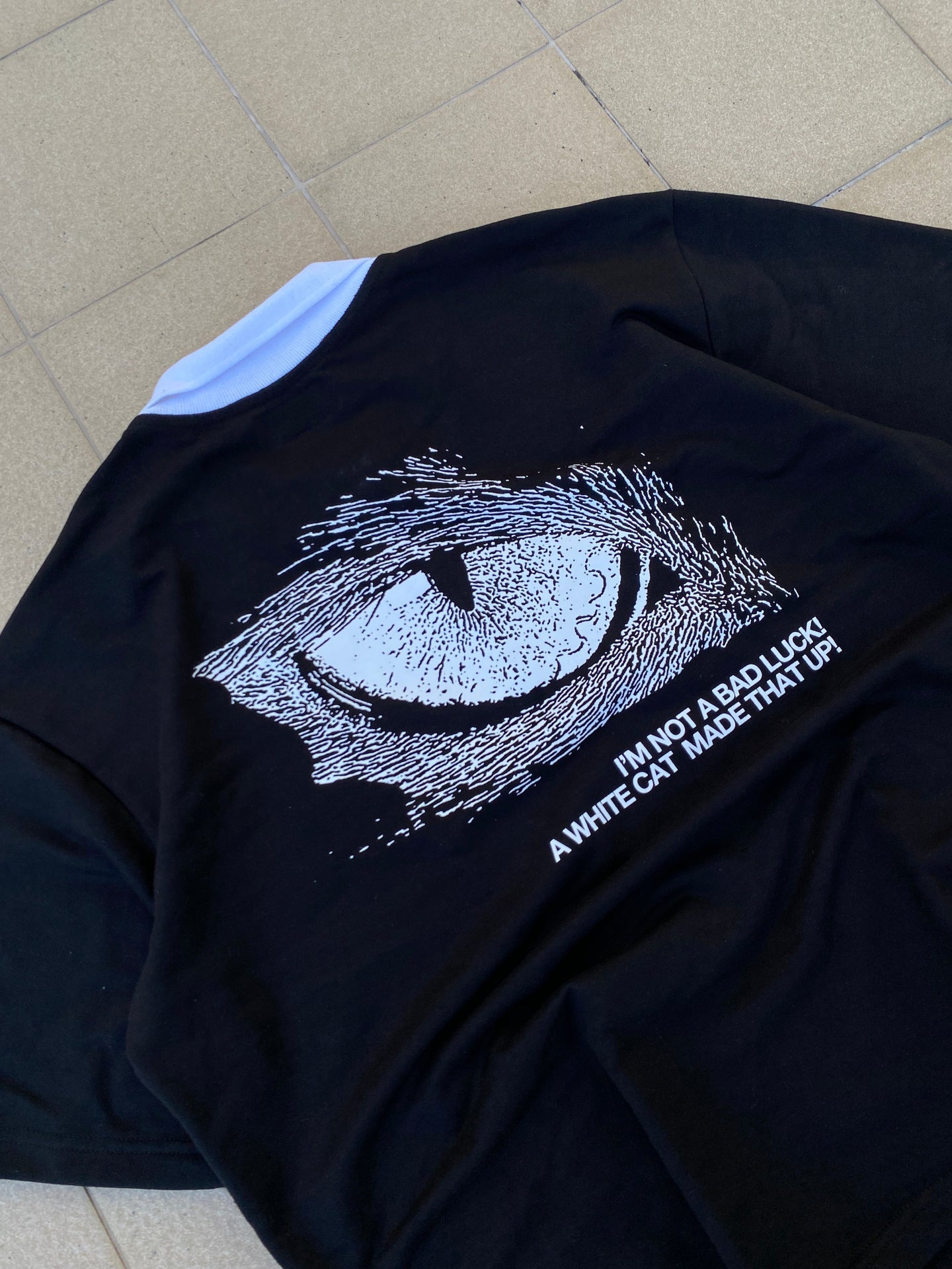 French Terry Quarter Zip Polo Crop  Visionaries Black SPADES