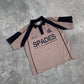 French Terry Crop Polo Shirt Fabric Avarice Saddle Brown SPADES