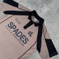 French Terry Crop Polo Shirt Fabric Avarice Saddle Brown SPADES