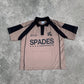 French Terry Crop Polo Shirt Fabric Avarice Saddle Brown SPADES