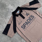 French Terry Crop Polo Shirt Fabric Avarice Saddle Brown SPADES
