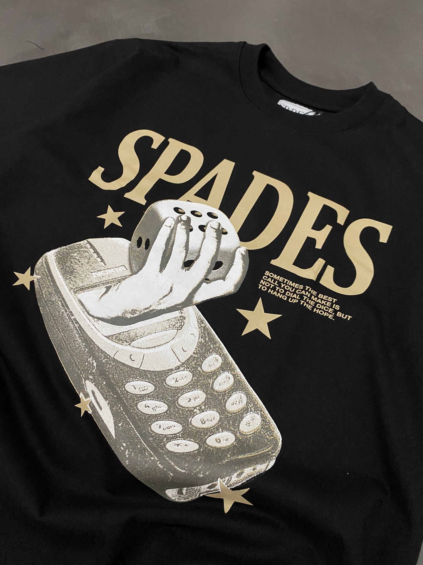 Spades Dial The Dice Black T-shirt SPADES