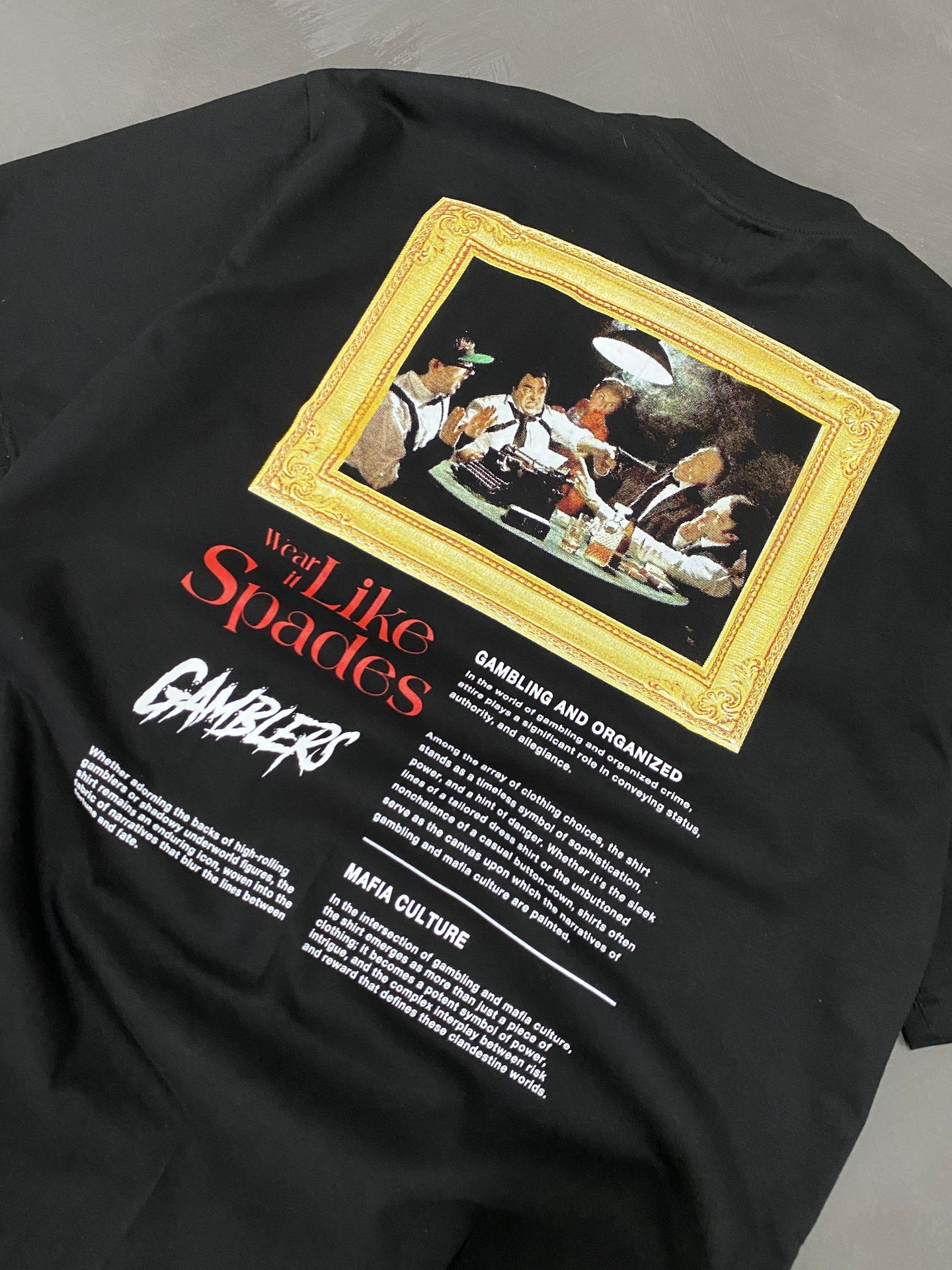 Spades Mafia Culture Boxy Tee Black SPADES