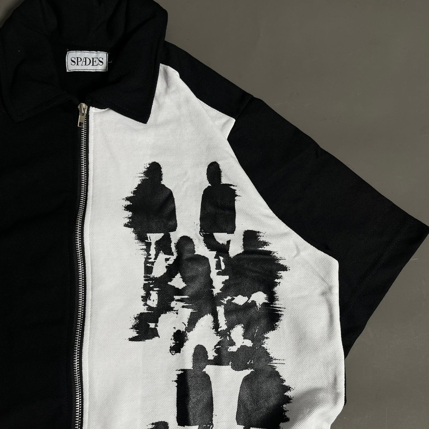 Spades Distorted Crew Box Tee Polo Pique SPADES