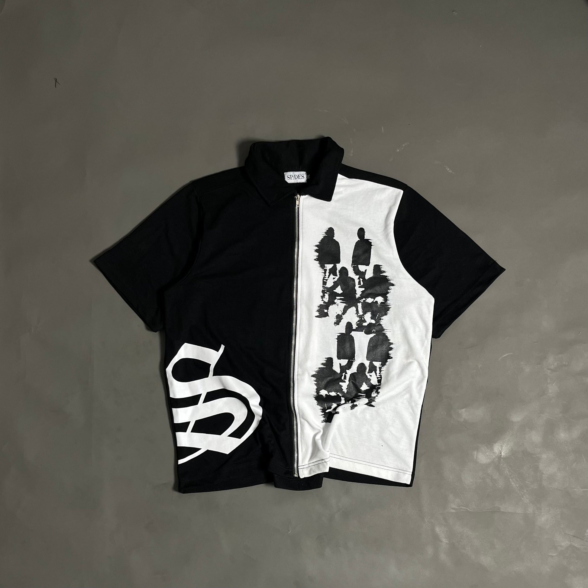 Spades Distorted Crew Box Tee Polo Pique SPADES