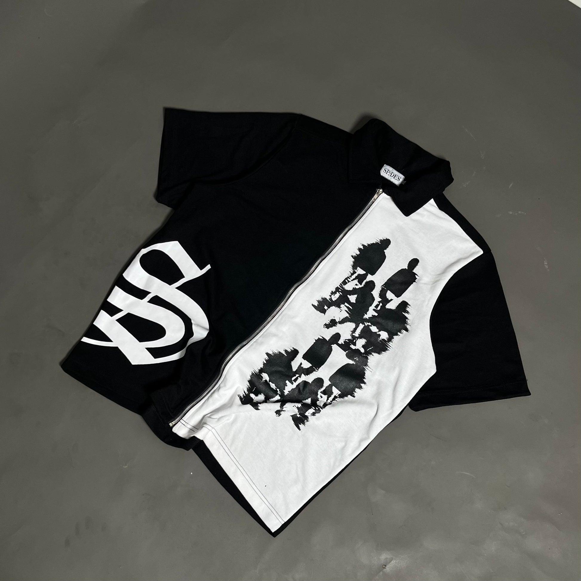 Spades Distorted Crew Box Tee Polo Pique SPADES