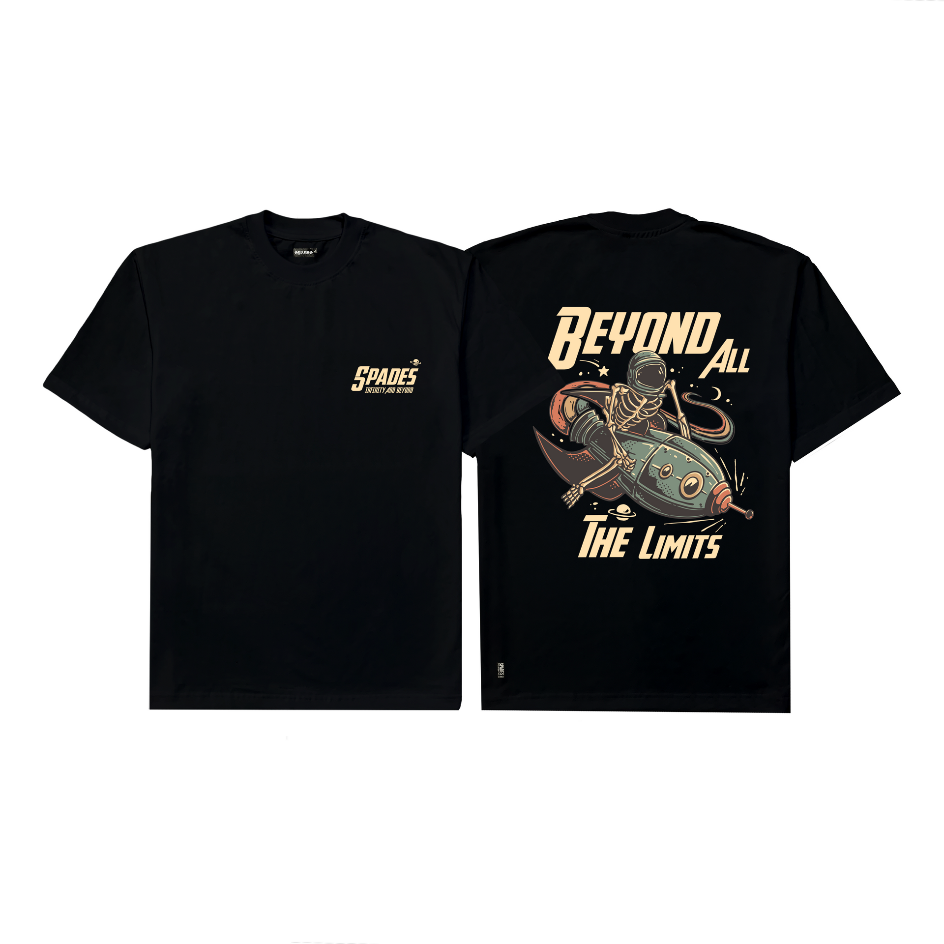 Spades Infinity and Beyond Black T-shirt SPADES