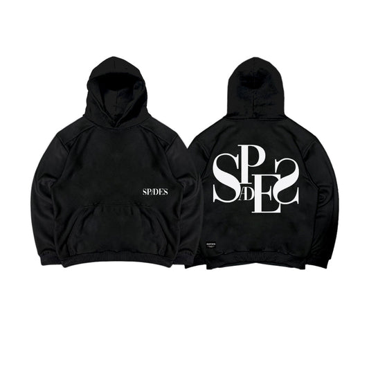 Spades Monochrome Majesty French Terry Hoodie black SPADES