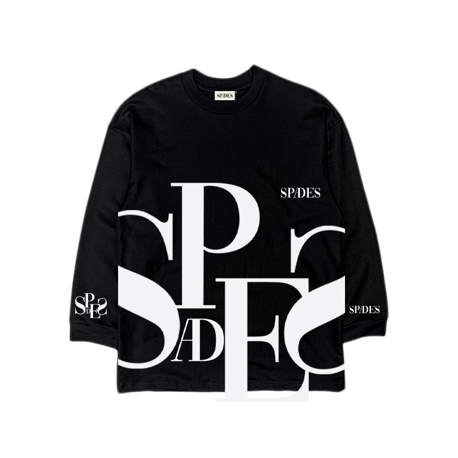Spades Monochrome Majesty French Terry Long Sleeves Black SPADES