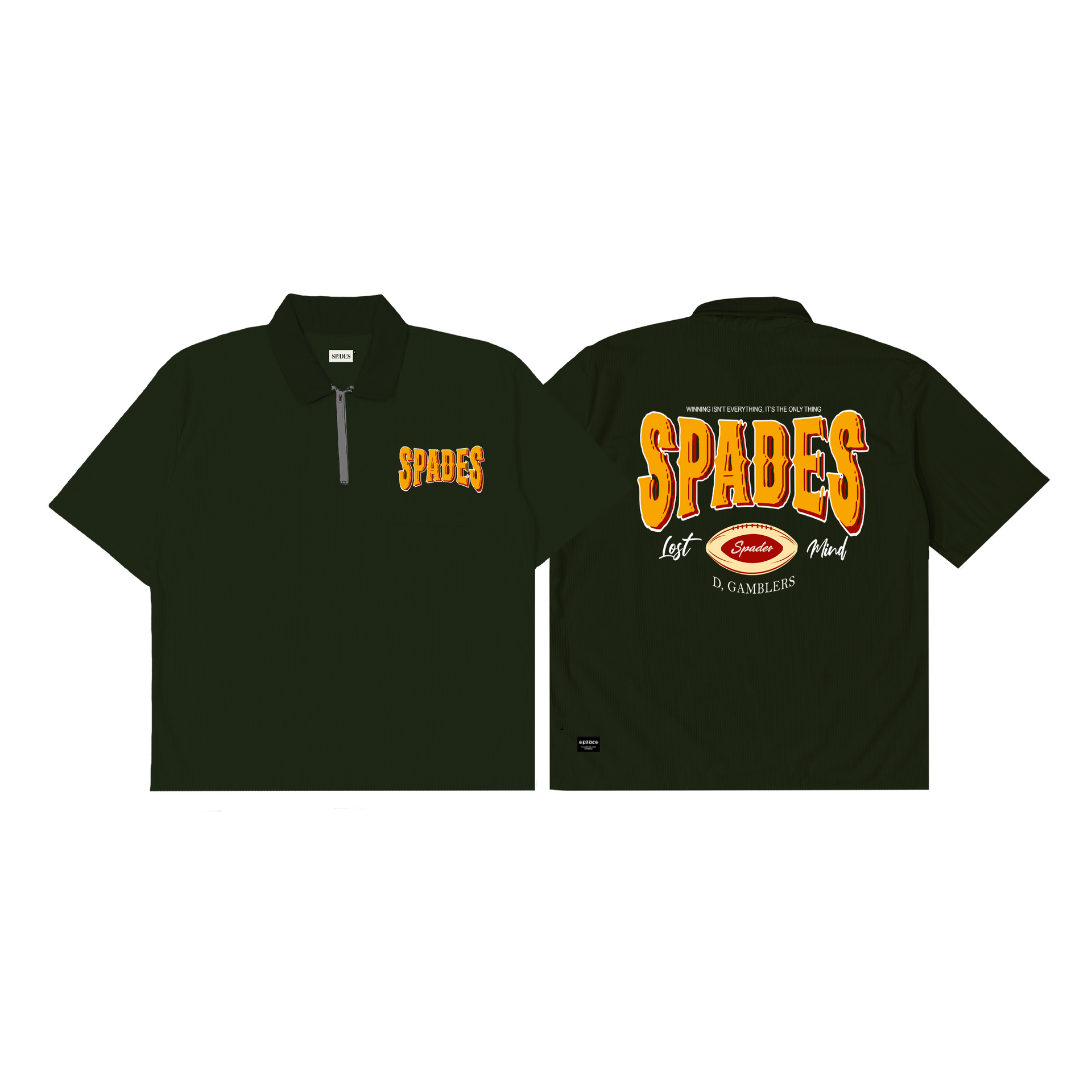 Spades Quarter Zip Polo Lost Art Fatigue SPADES