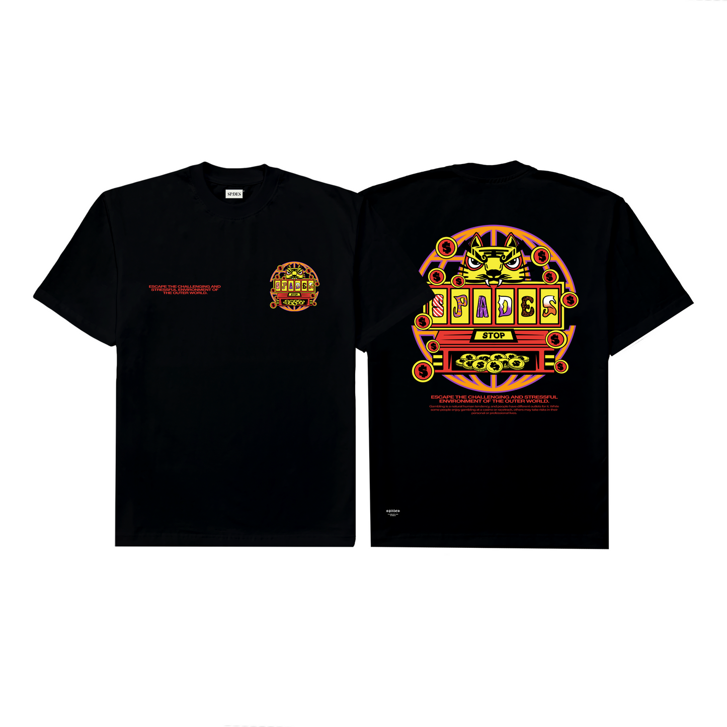 Spades Maneki Neko Black T-shirt SPADES
