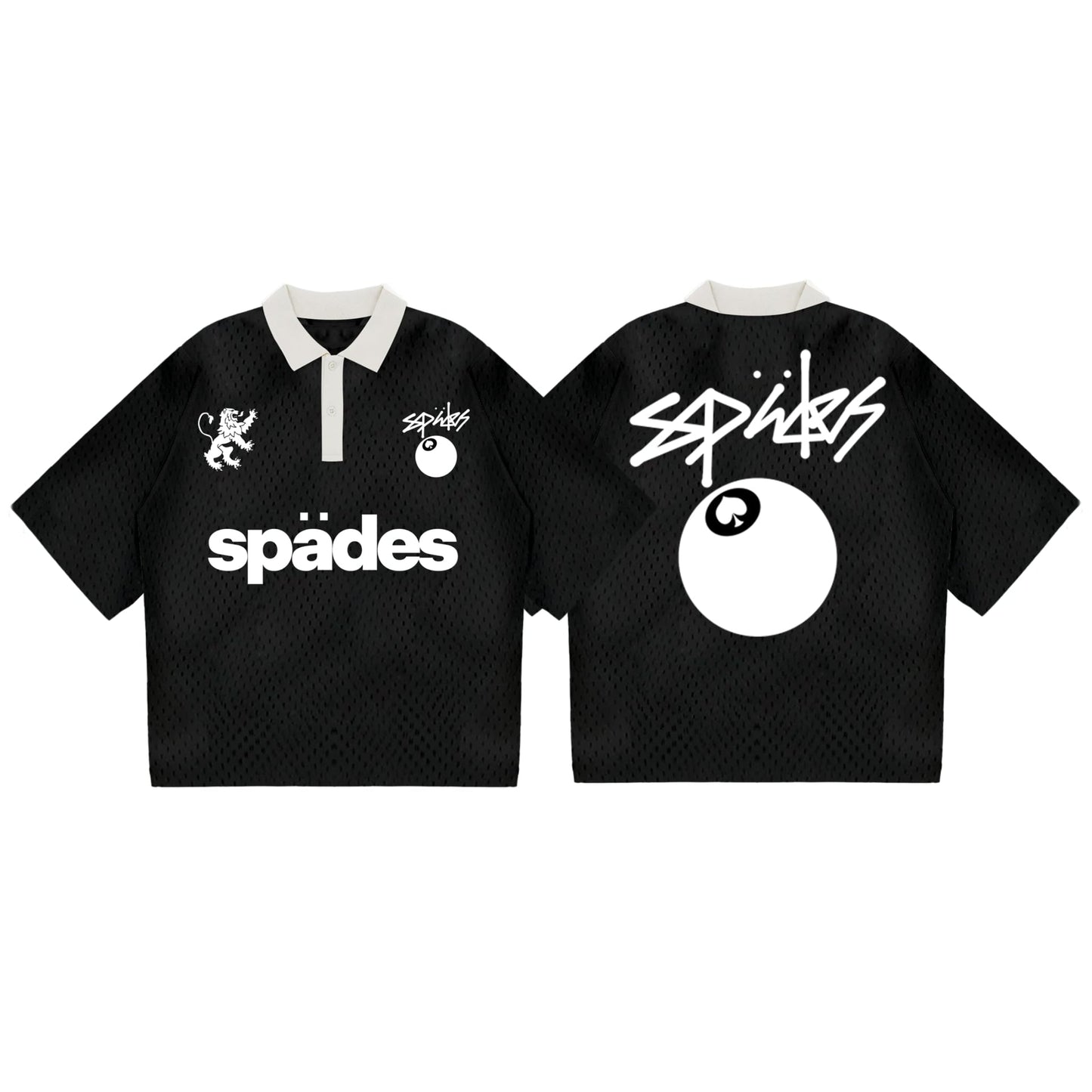 Lion's Gaze Boxy Crop Jersey Polo SPADES