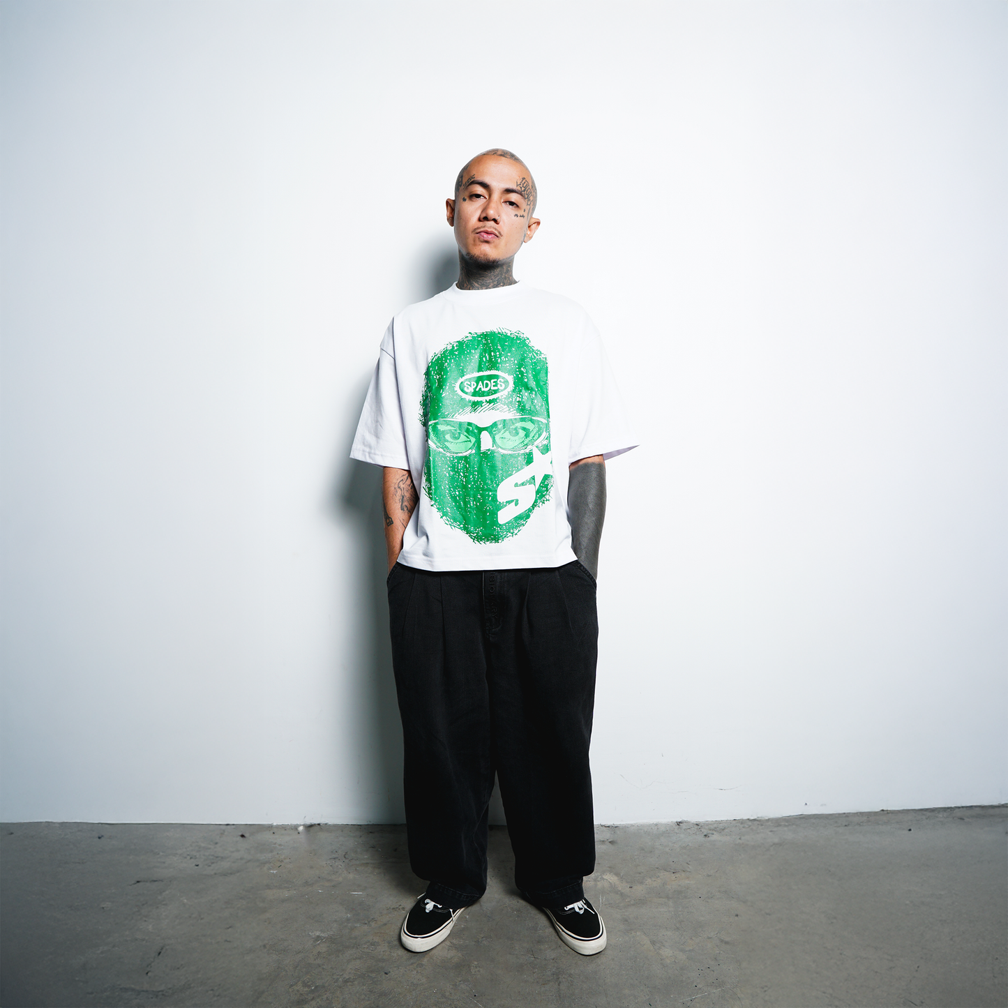Mad Hustler Boxy Crop Tee SPADES
