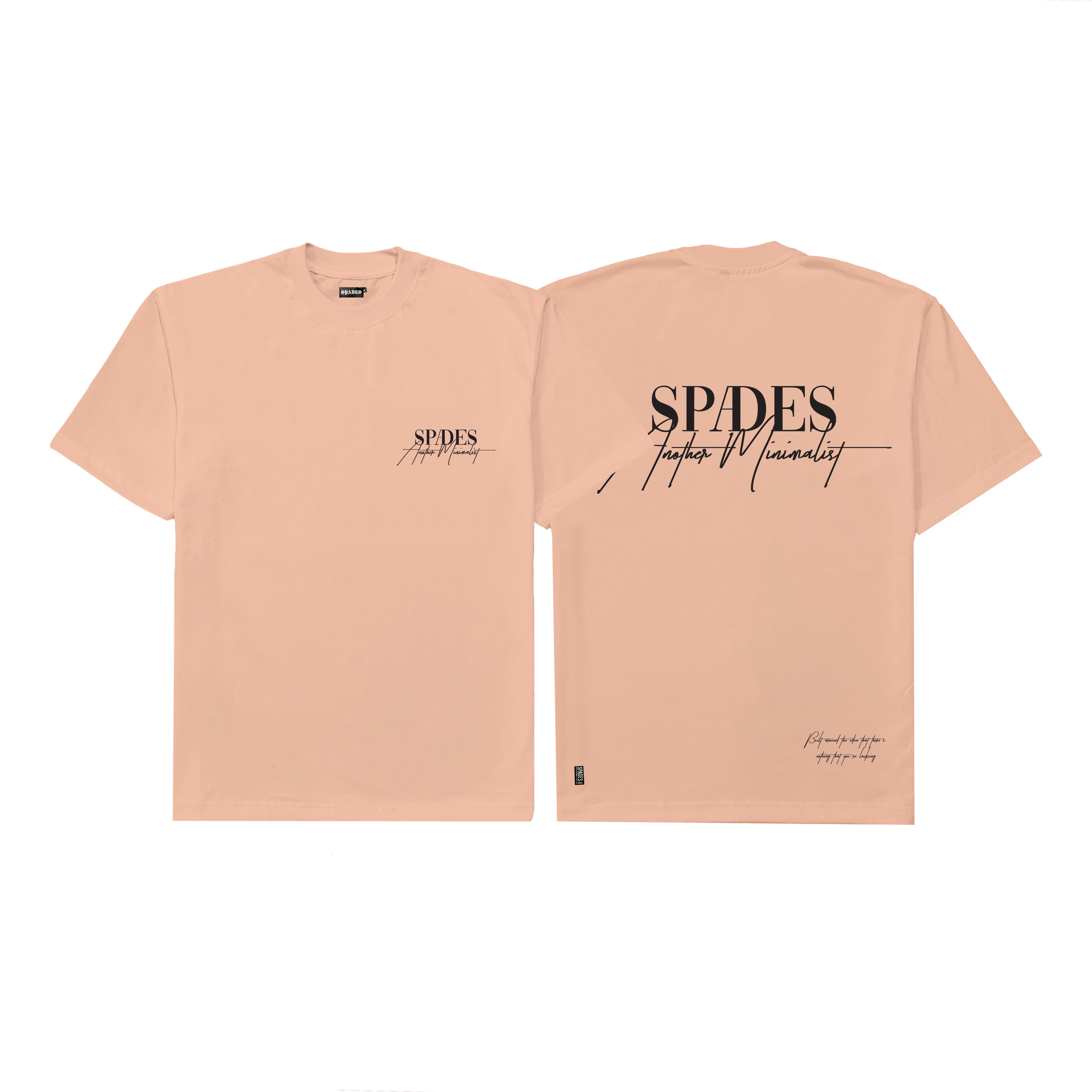 Spades Another Minimalist Tee Peach T-shirt SPADES