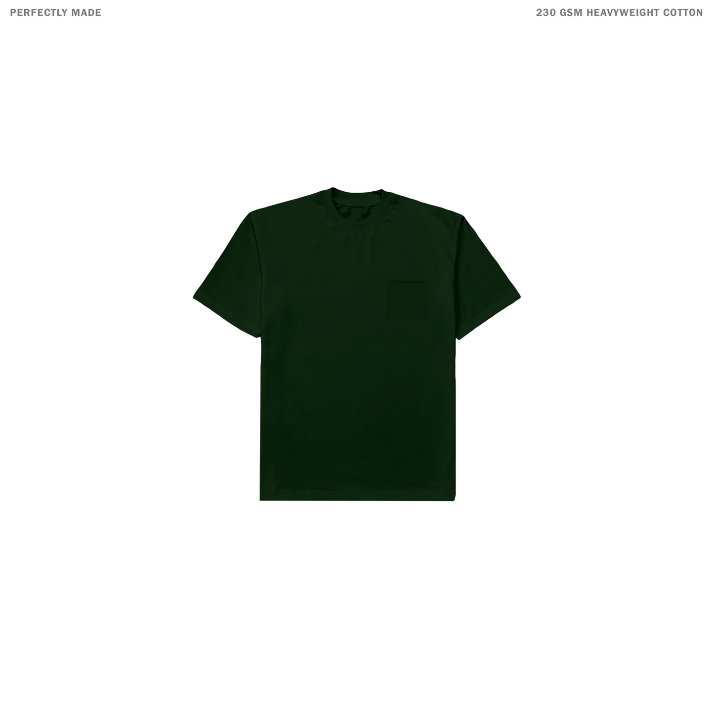 Spades Plain Oversized Pocket Tee - Moss Green SPADES