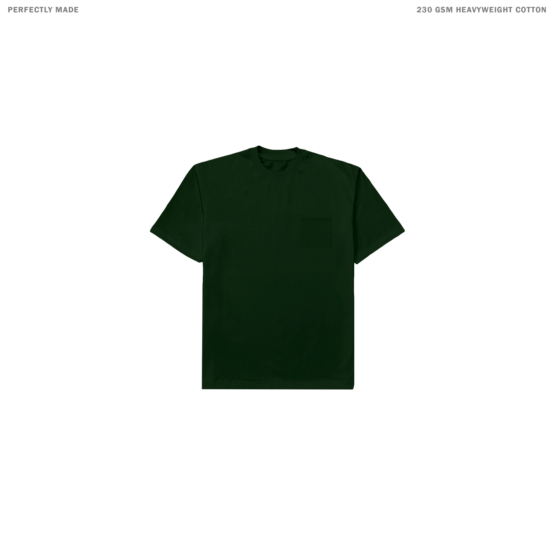 Spades Plain Oversized Pocket Tee - Moss Green SPADES