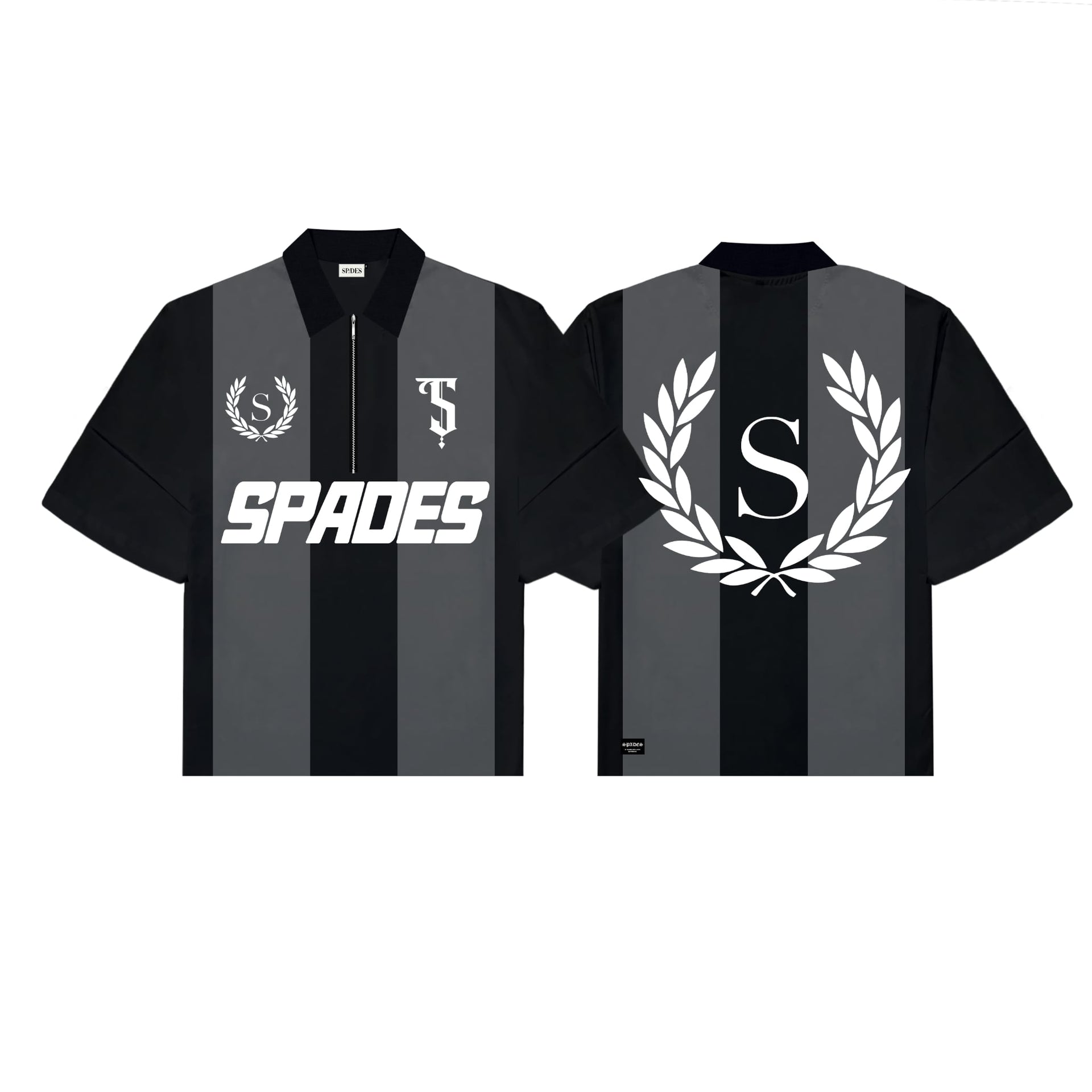Monarch Mode Boxy Crop Jersey Polo SPADES