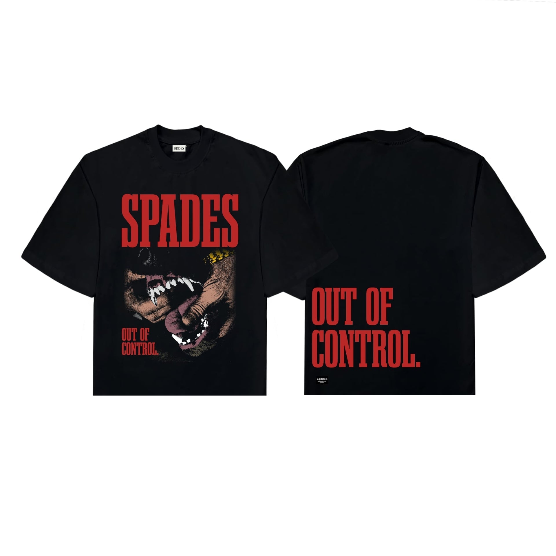 Unleashed Insticts Boxy Crop Tee Black SPADES