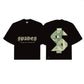 Cash Rules Boxy Crop Tee Black SPADES