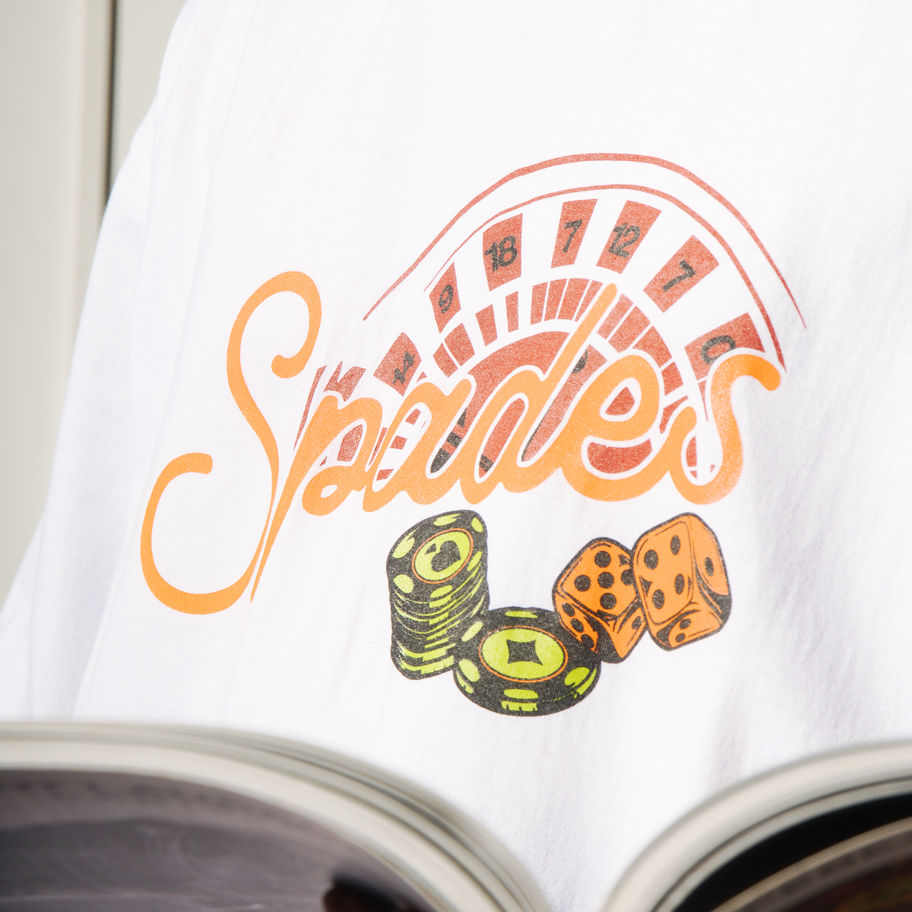 Spades Night Casino White T-shirt SPADES