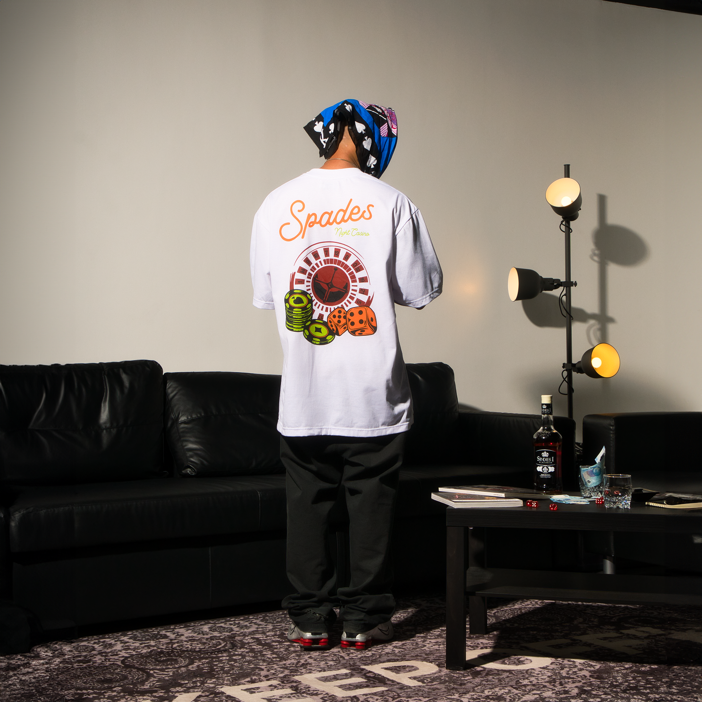 Spades Night Casino White T-shirt SPADES