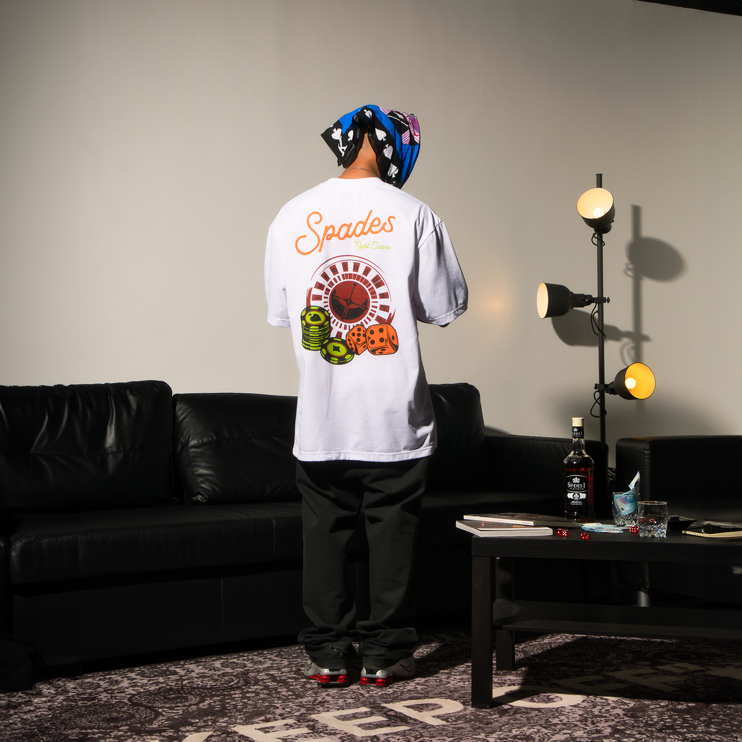 Spades Night Casino White T-shirt SPADES