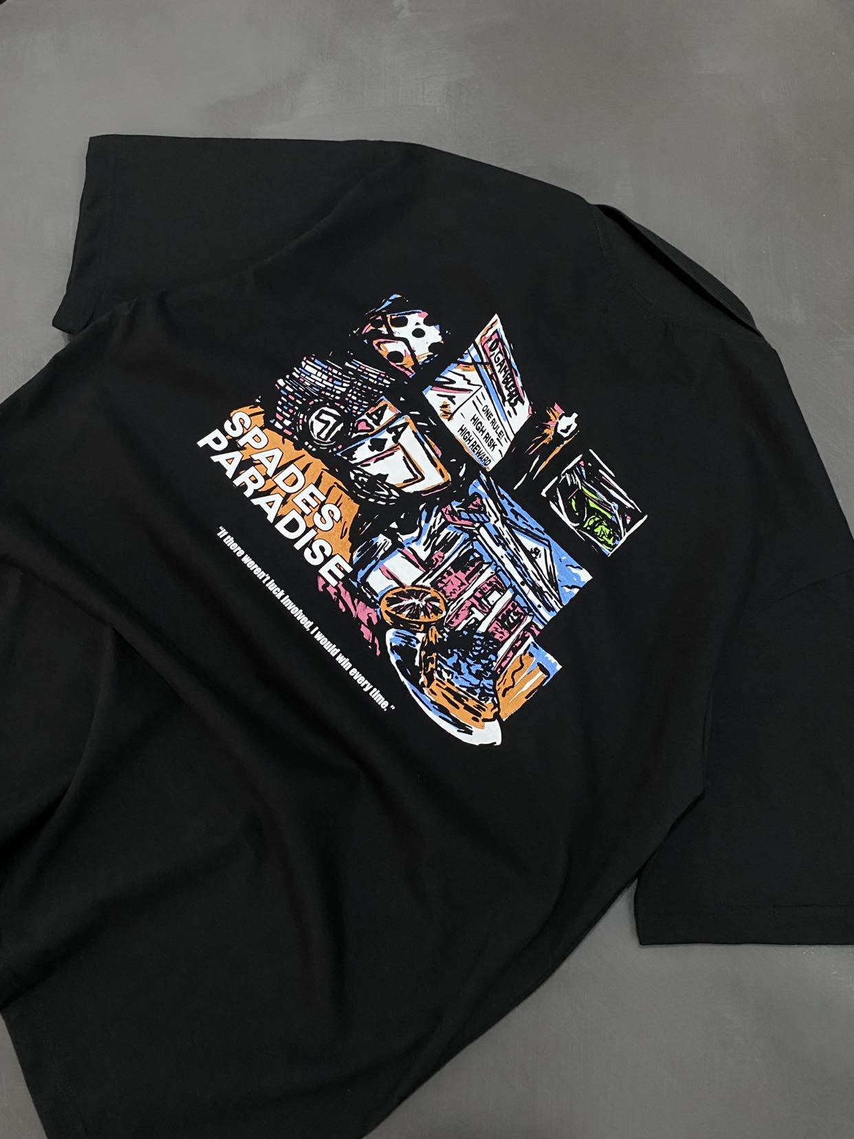 Spades Quarter Zip Polo Gamblers Paradise SPADES