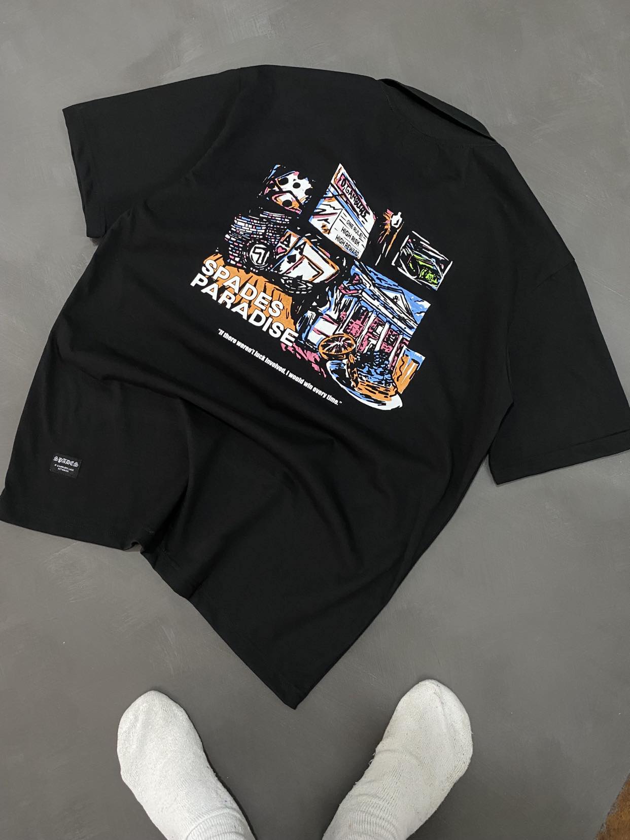 Spades Quarter Zip Polo Gamblers Paradise SPADES